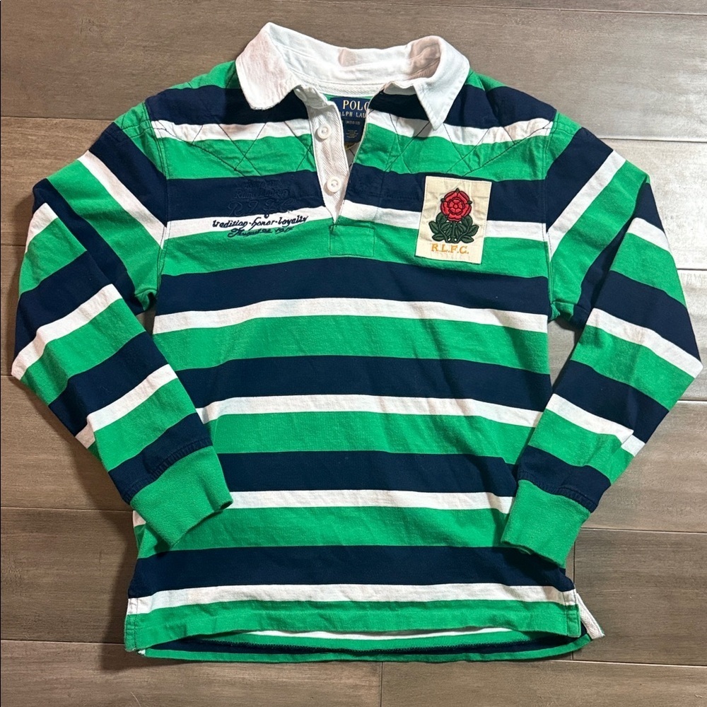 Polo Ralph Lauren Youth Boys Rugby Shirt SZ 10/12